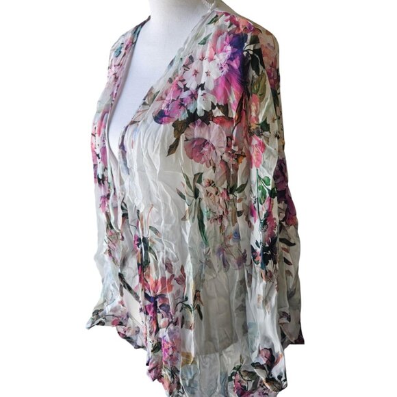 Karen Millen Beach Club Drop Front Kimono NWT Size M/L - Picture 3 of 6